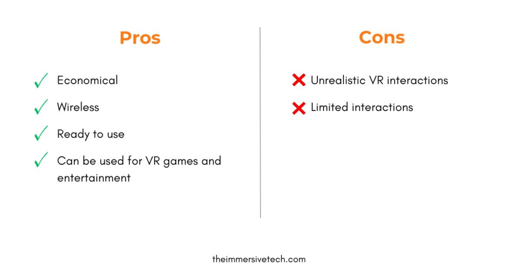 Pros and cons of vr controllers