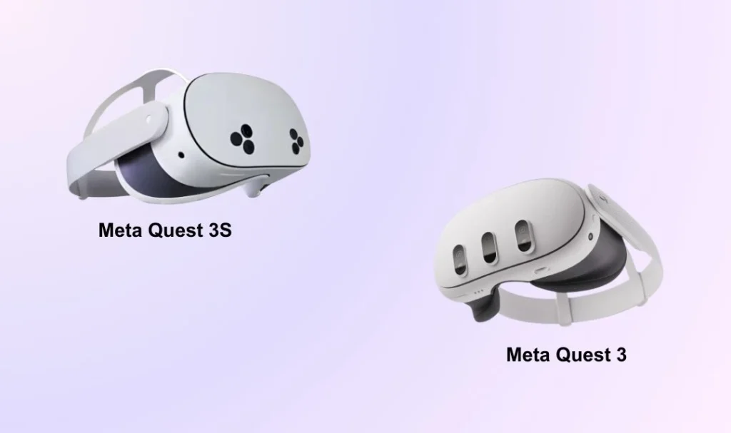 3D View of Meta Quest 3S and Meta Quest 3