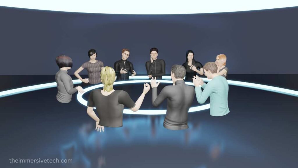 3d View of VR meetings